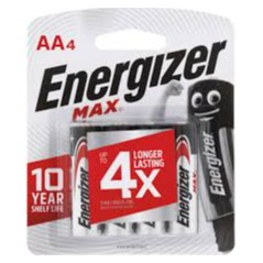 AA 4pk Energizer Max Batteries