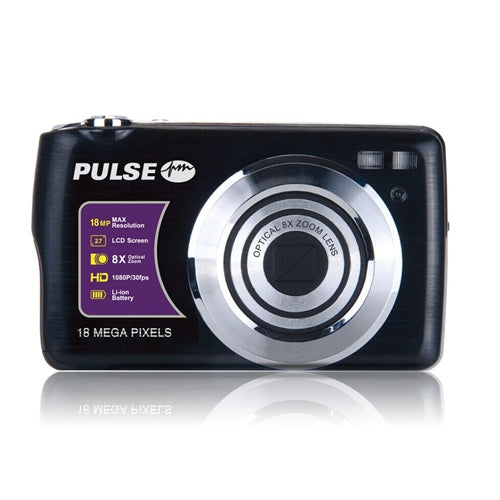 Pulse 8x Optical Zoom Compact Camera Black