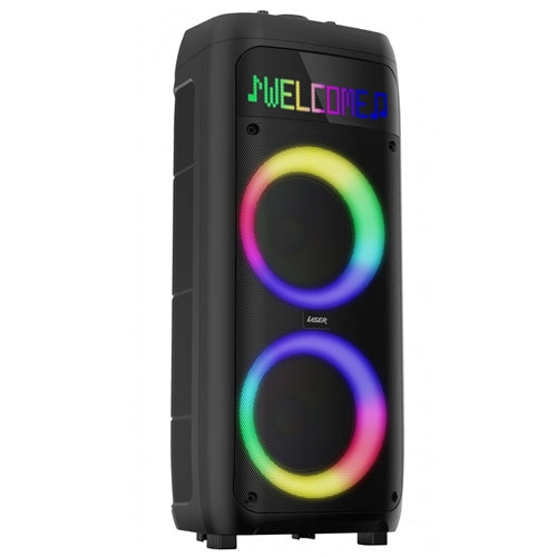 LASER PARTY SPEAKER WITH RGB LED & DUAL MICS