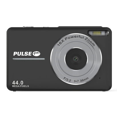PULSE 44.0 MP 16x Digital Zoom Camera (Black) - BONUS 32GB MICROSD