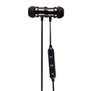 Bluetooth Earphone - Magnetic With Mic & Vol Ctl - Black