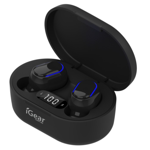 Wireless Earphone with Charging Case - Black