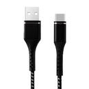 Heavy Duty Braided Cable - Type C - 1.2m - Black