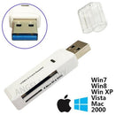 2 In 1 USB 3.0 Card Memory Reader High Speed SD SDHC SDXC Micro Writer Adapter