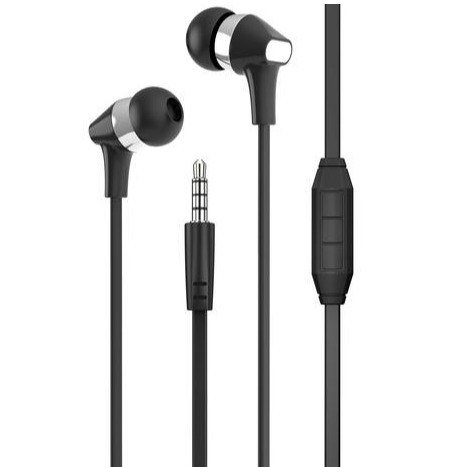 Earphone with Mic Black/Silver