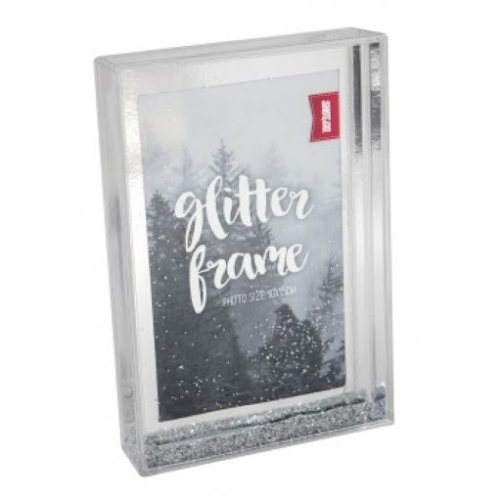 Glitter Frame - 6x4 silver