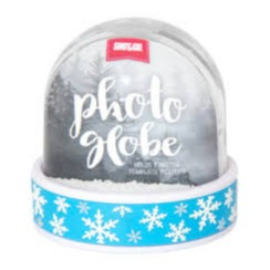 Blue Snowflake Snow Globe